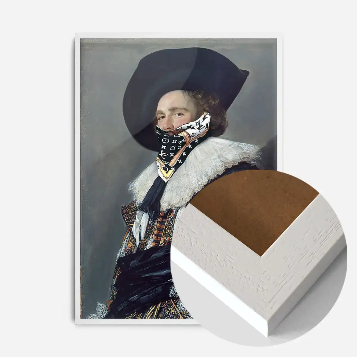 Gang Portrait LV Scarf Print