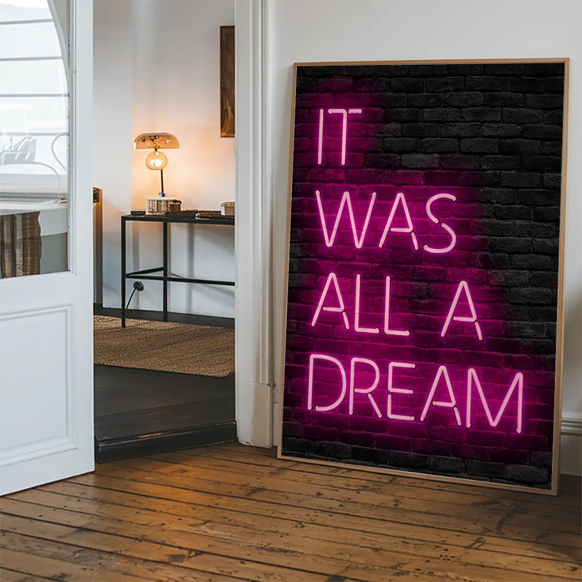 It Was All A Dream Neon Print Pink