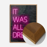 It Was All A Dream Neon Print Pink