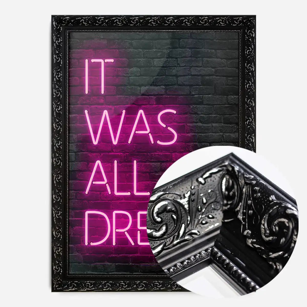 It Was All A Dream Neon Print Pink