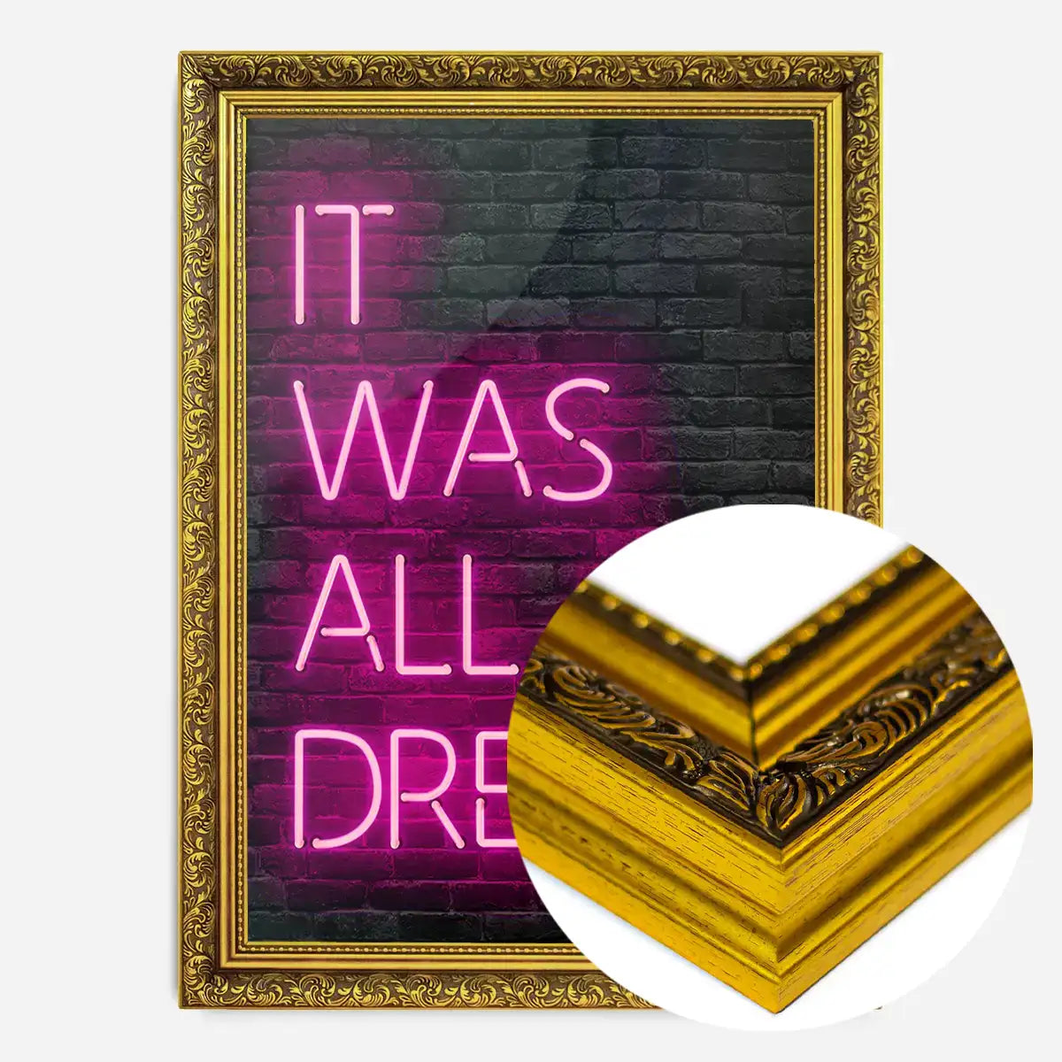 It Was All A Dream Neon Print Pink