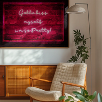 Kiss Myself Neon Lyrics Quote Print