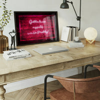 Kiss Myself Neon Lyrics Quote Print