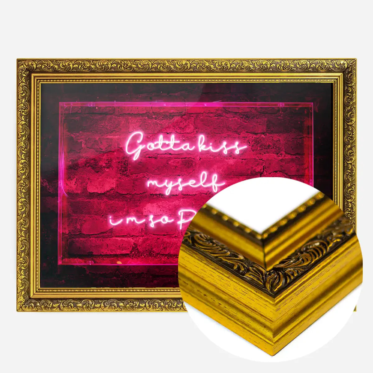 Kiss Myself Neon Lyrics Quote Print