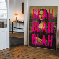 Moaning Mona Blah Blah Blah Print