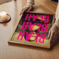 Moaning Mona Blah Blah Blah Print