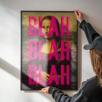 Moaning Mona Blah Blah Blah Print
