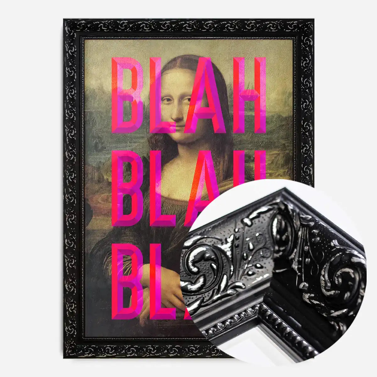 Moaning Mona Blah Blah Blah Print