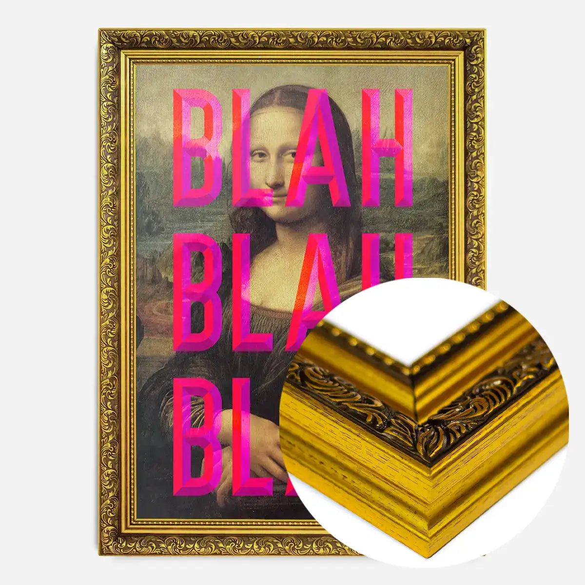Moaning Mona Blah Blah Blah Print