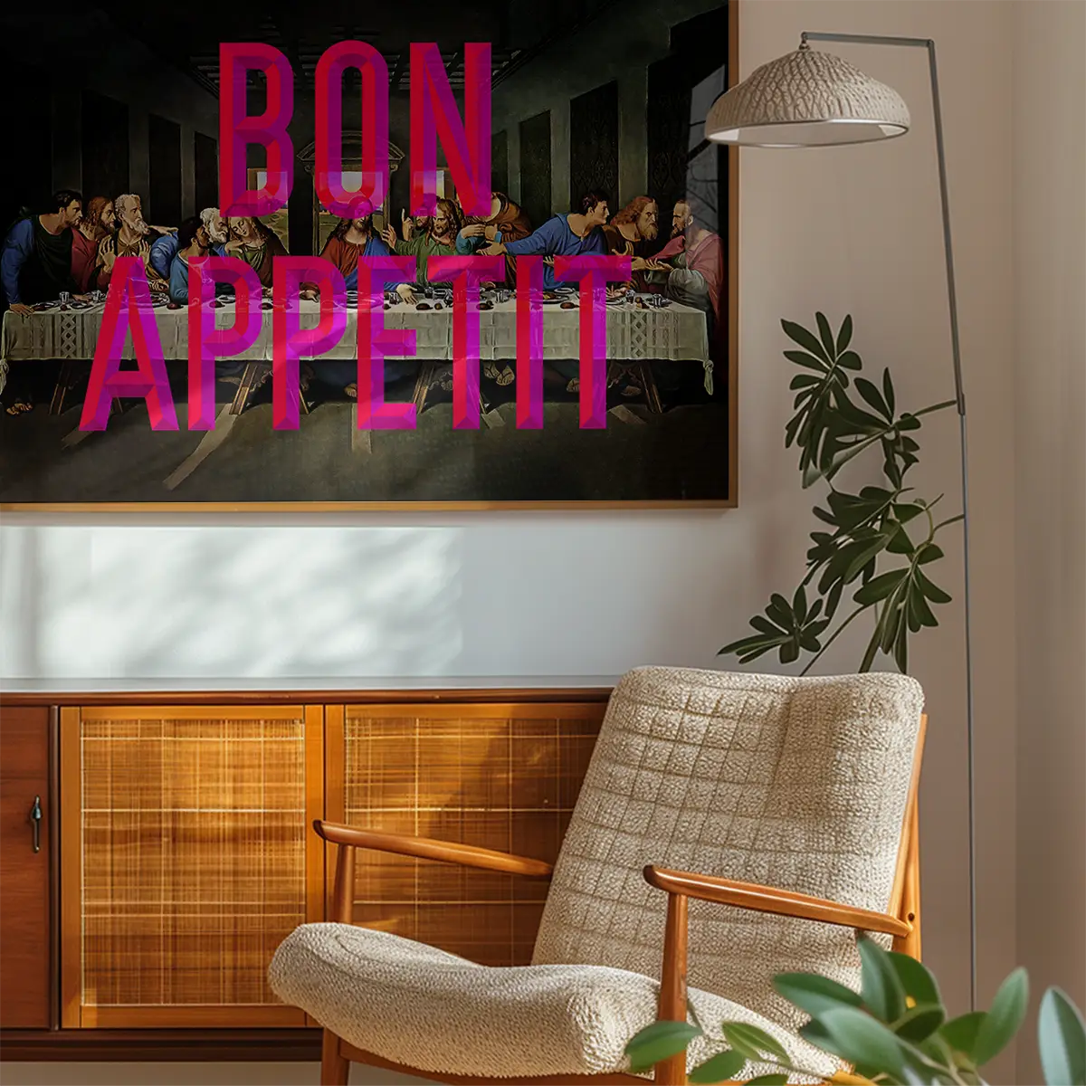 Bon Appetit Typography Print