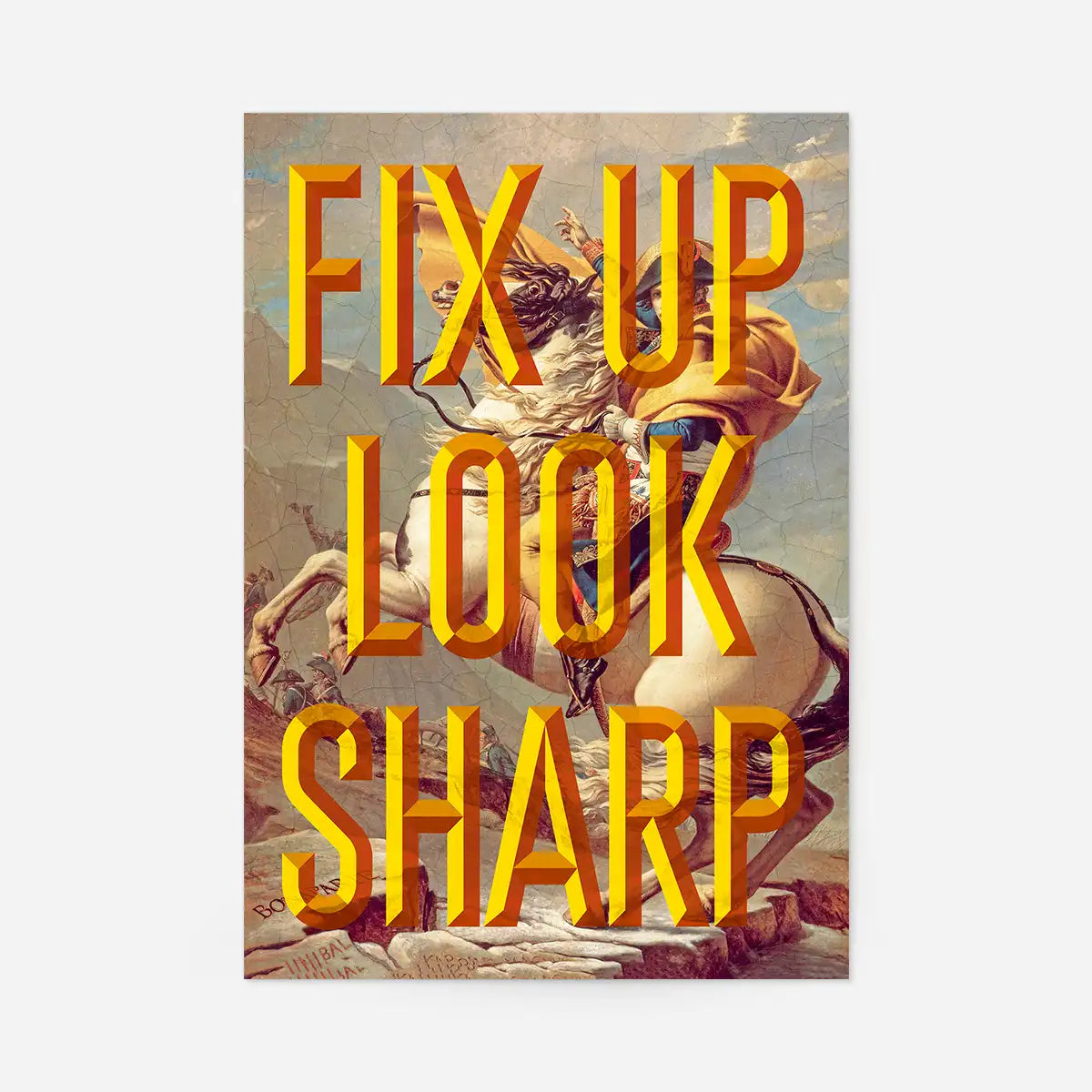 Fix Up Look Sharp Typography Print