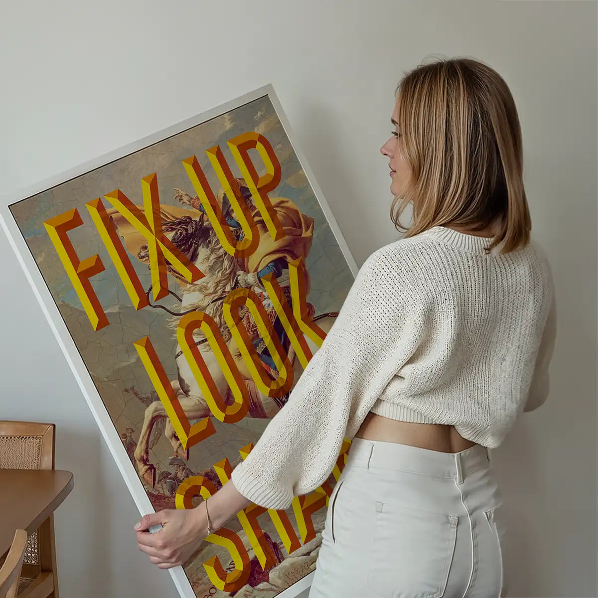 Fix Up Look Sharp Typography Print