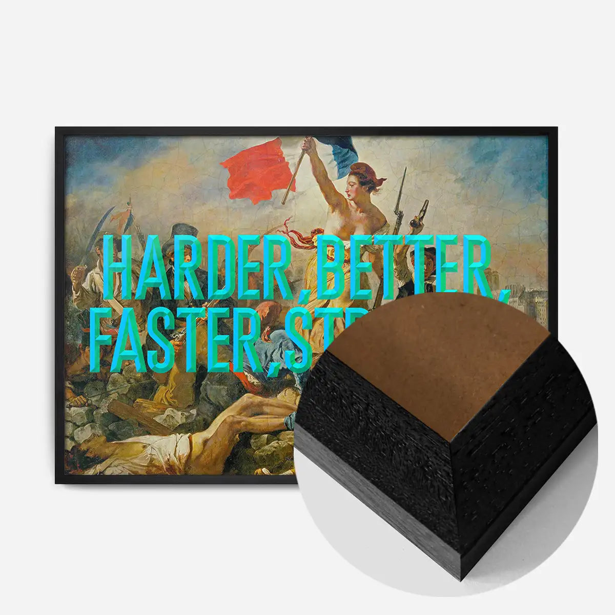 Harder Better Typography Print