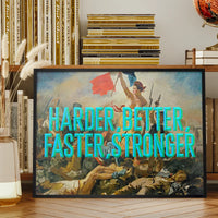 Harder Better Typography Print