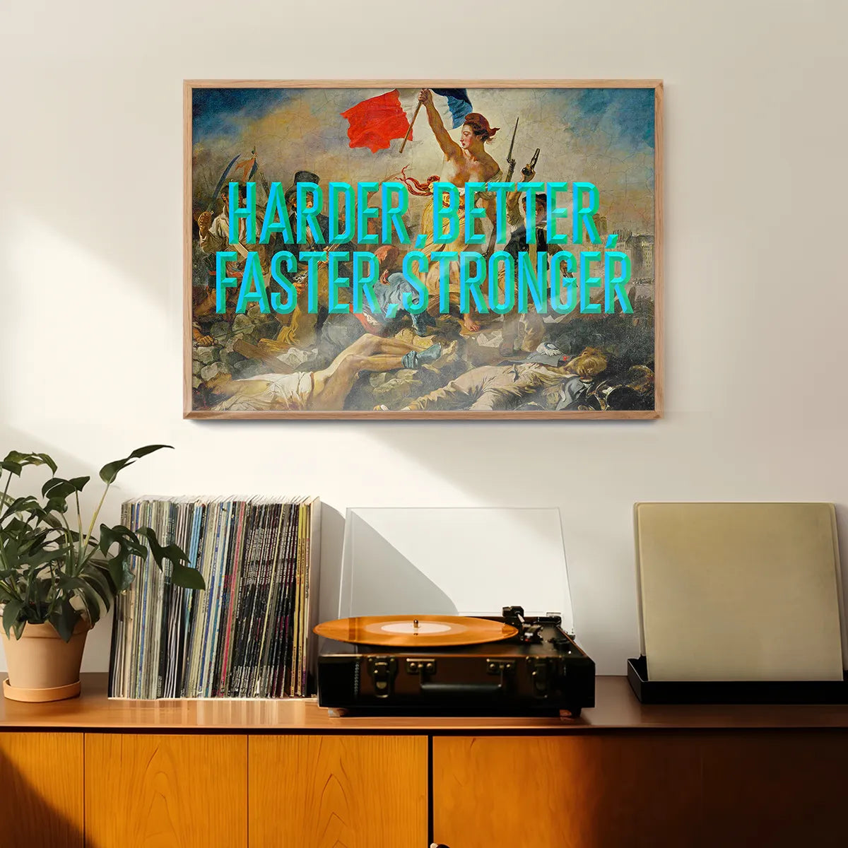 Harder Better Typography Print