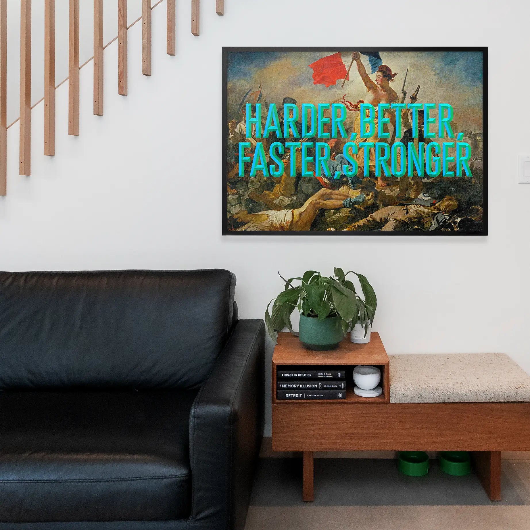 Harder Better Typography Print