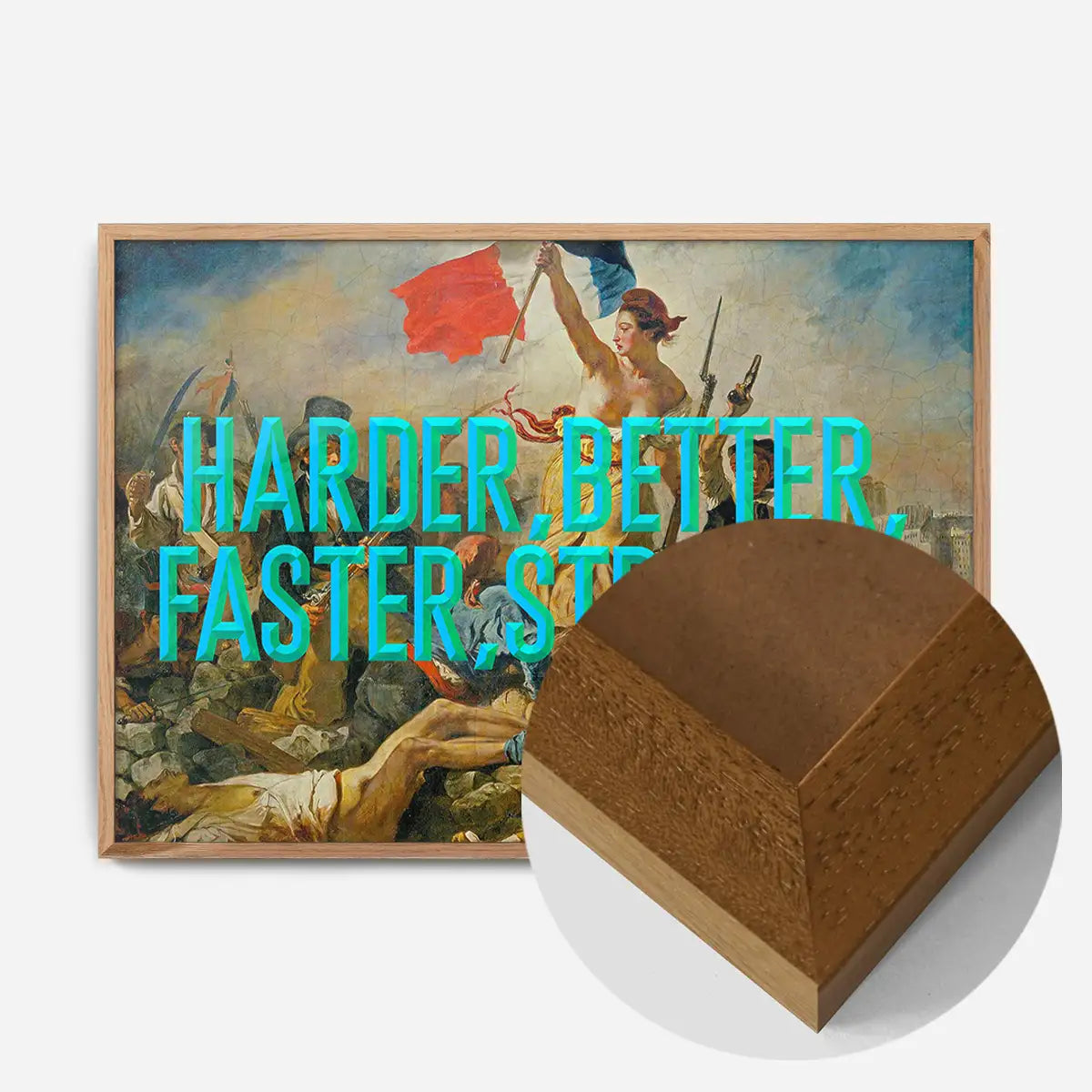 Harder Better Typography Print