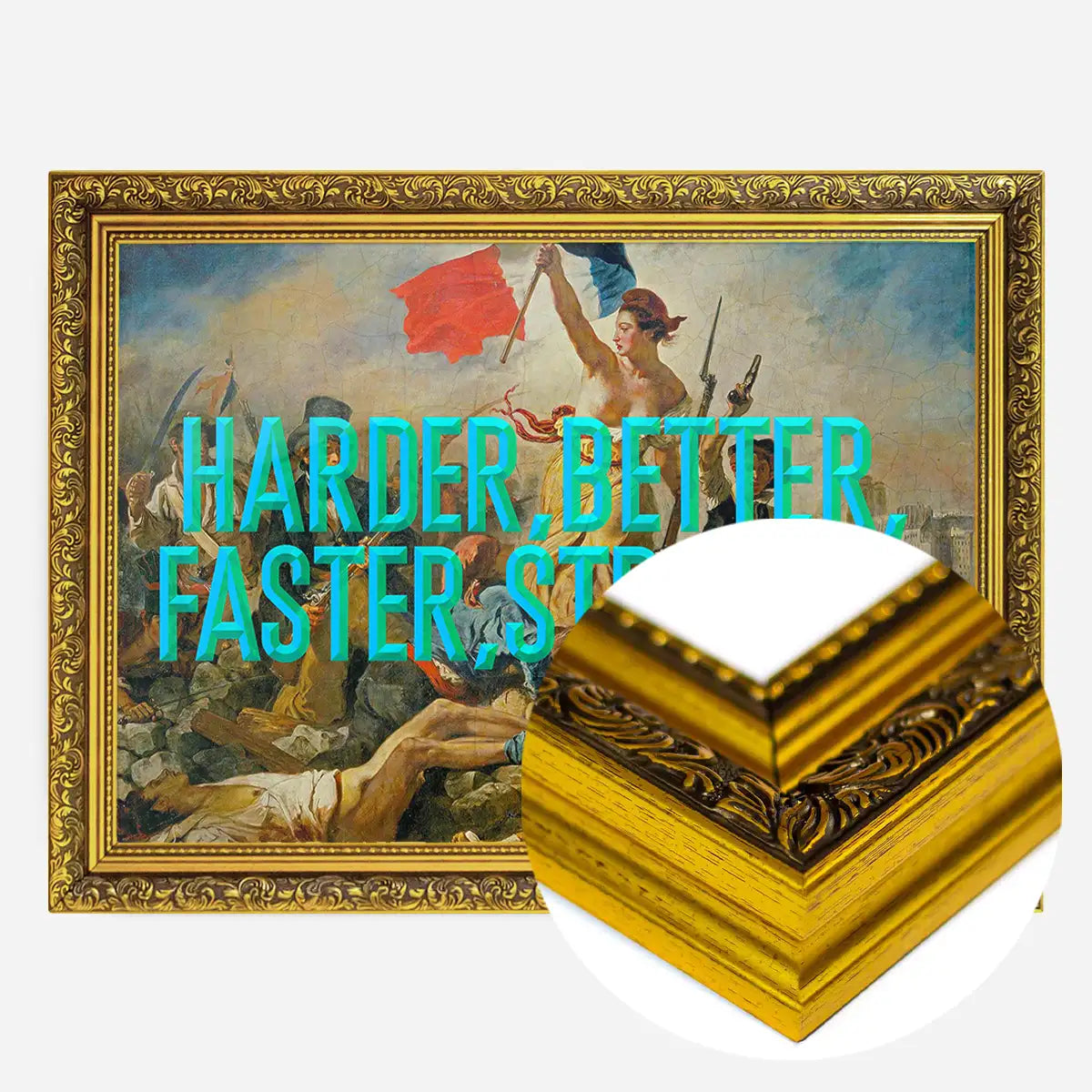 Harder Better Typography Print