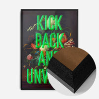 Kick Back Typography Print