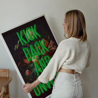 Kick Back Typography Print