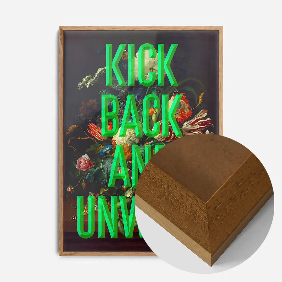 Kick Back Typography Print