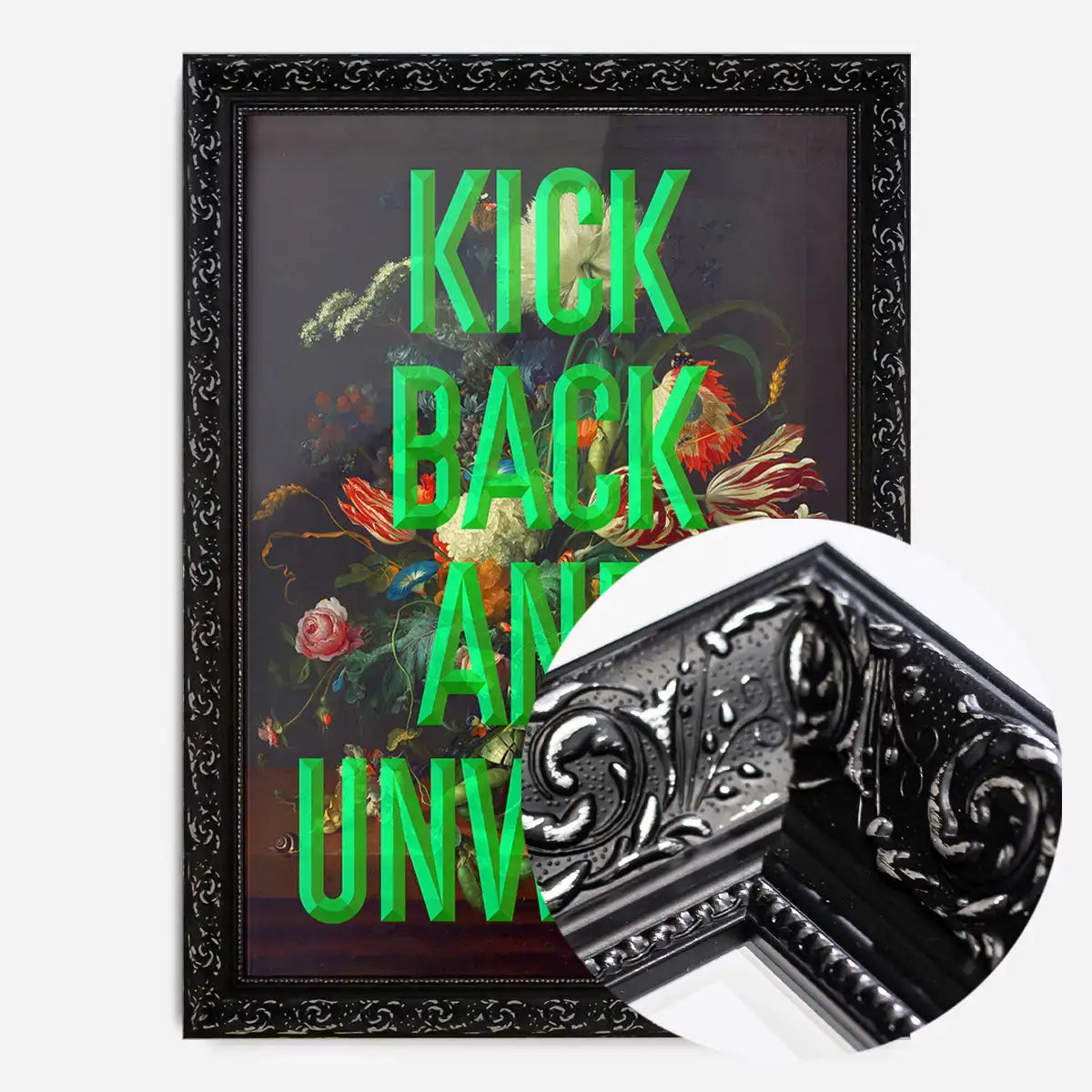 Kick Back Typography Print