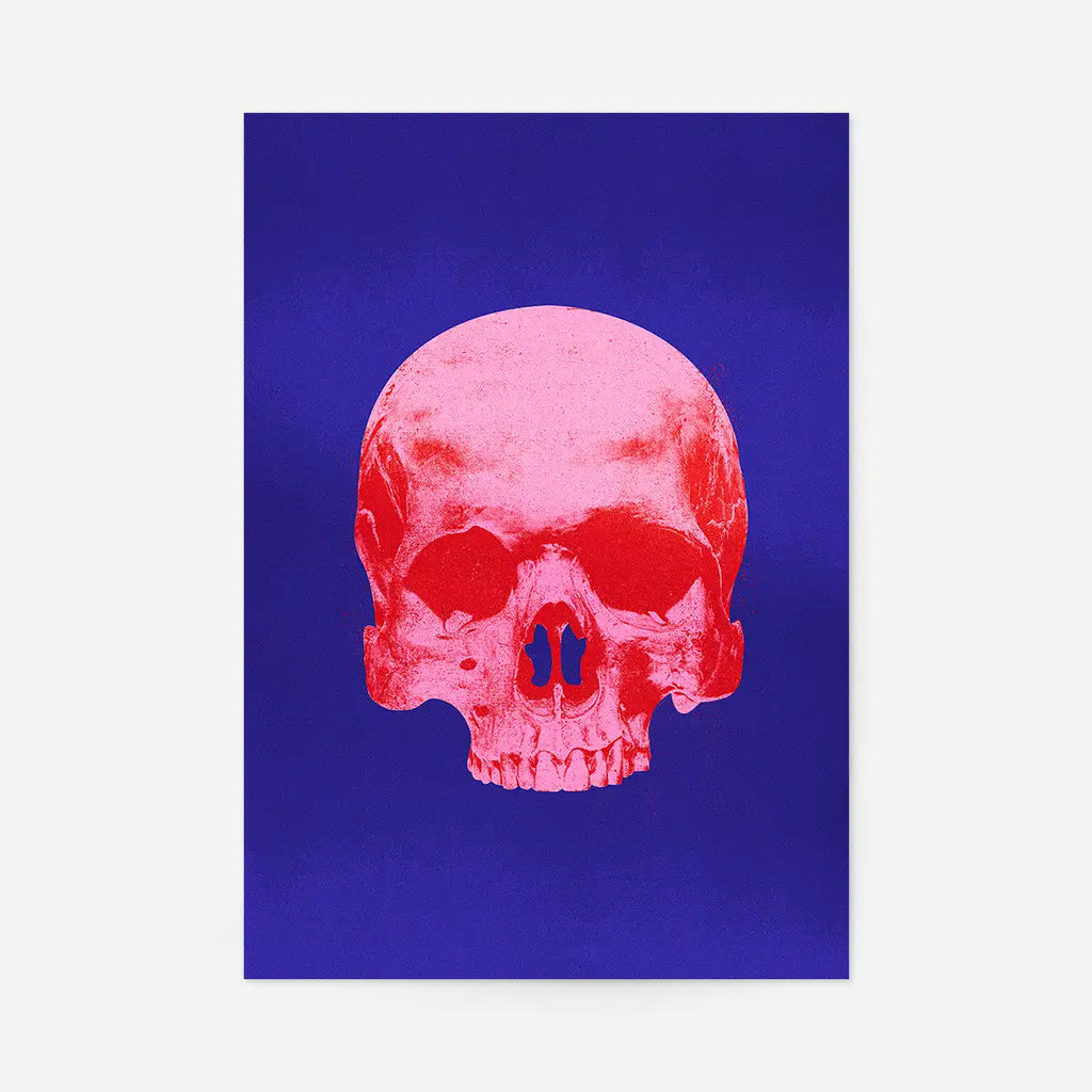 Pop Art Warhol Style &amp Pink Skull Print
