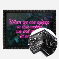 When We Are Awake Neon Leaves Print
