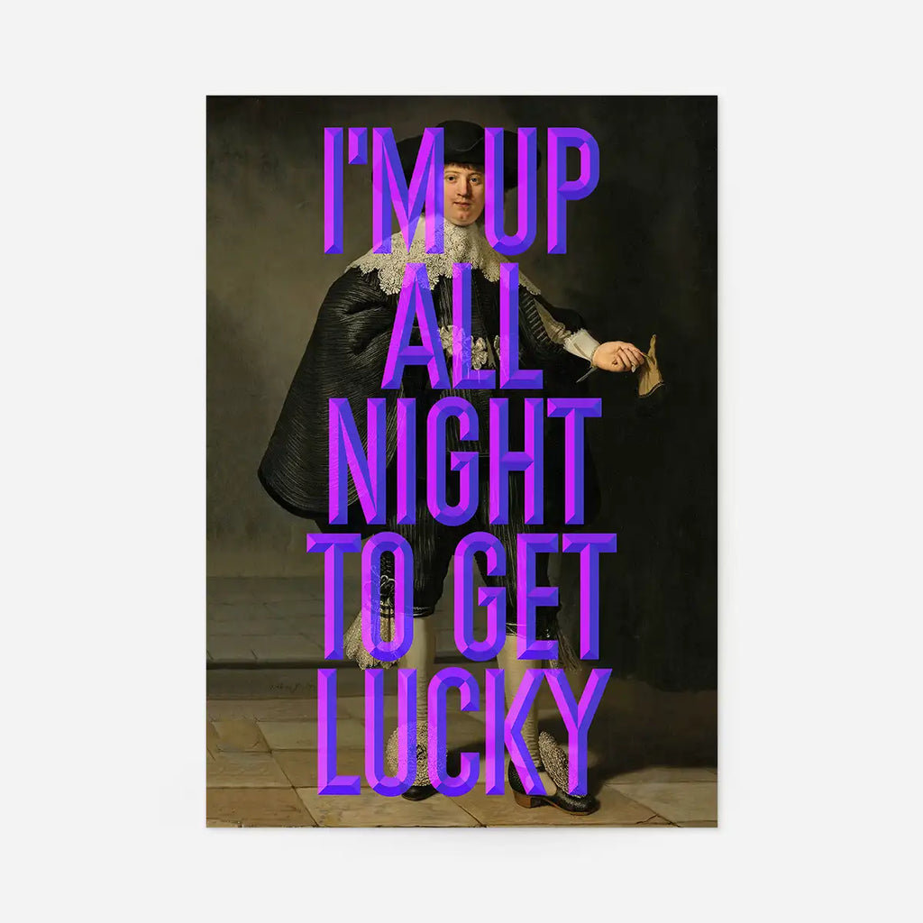 Get Lucky Typography Print