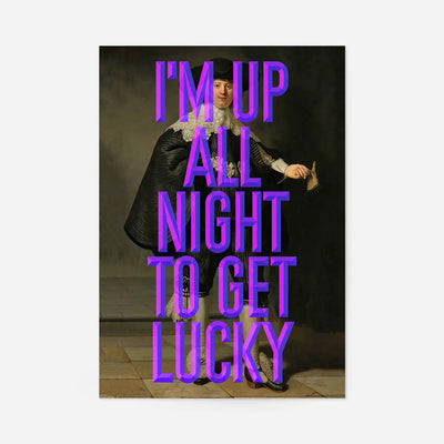 Get Lucky Typography Print