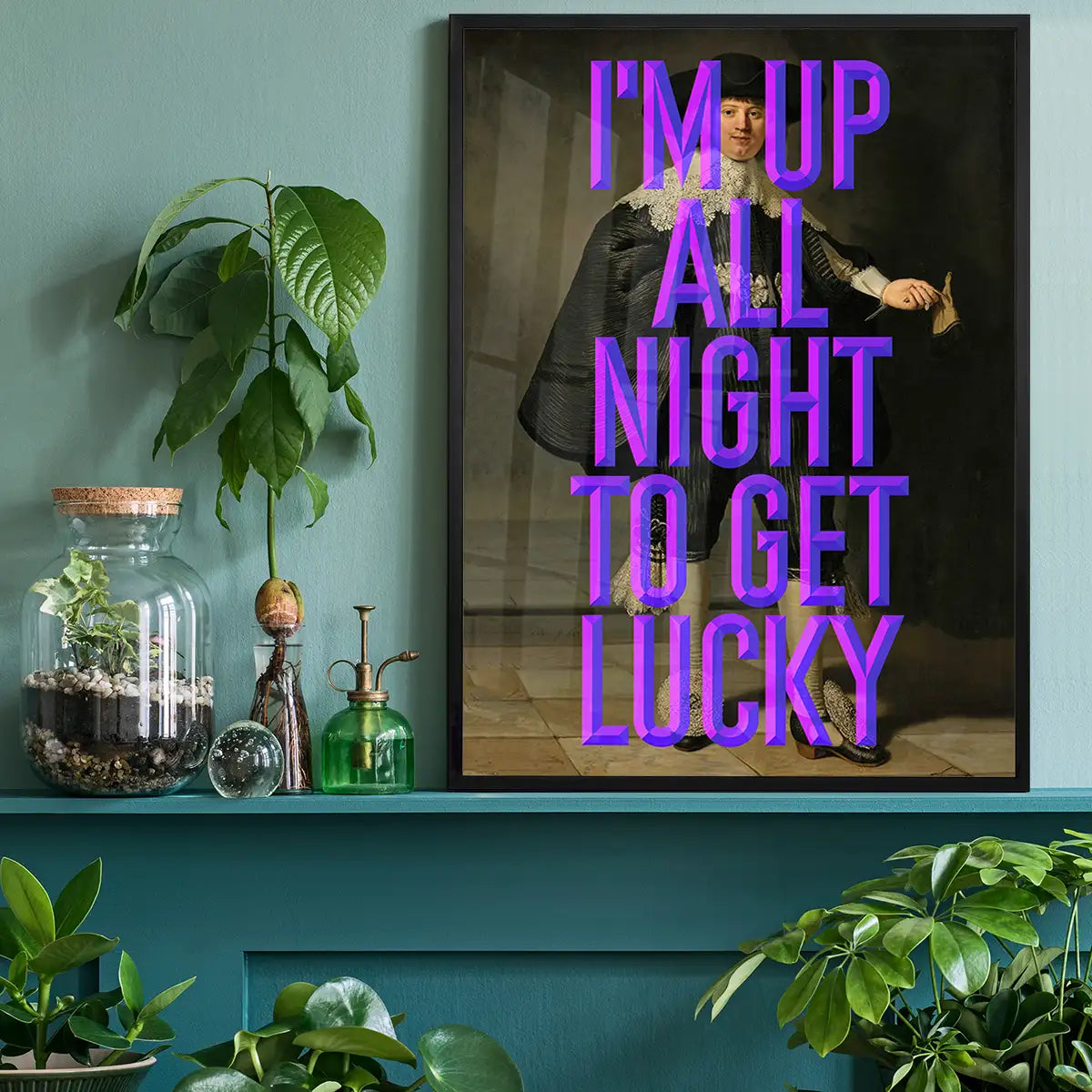 Get Lucky Typography Print