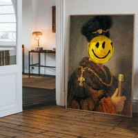 Nobleman Smiley Painting Print
