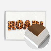 Roar Typographic Quote Tiger Pattern Print