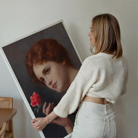 Leopard Print Lady Painting Print