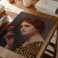 Leopard Print Lady Painting Print