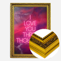 I Love You 3000 Quote Neon Print
