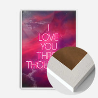 I Love You 3000 Quote Neon Print