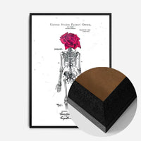 Skeleton Rose Print White