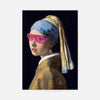 Girl With Pink Shutter Shades Print