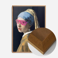 Girl With Pink Shutter Shades Print