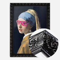 Girl With Pink Shutter Shades Print