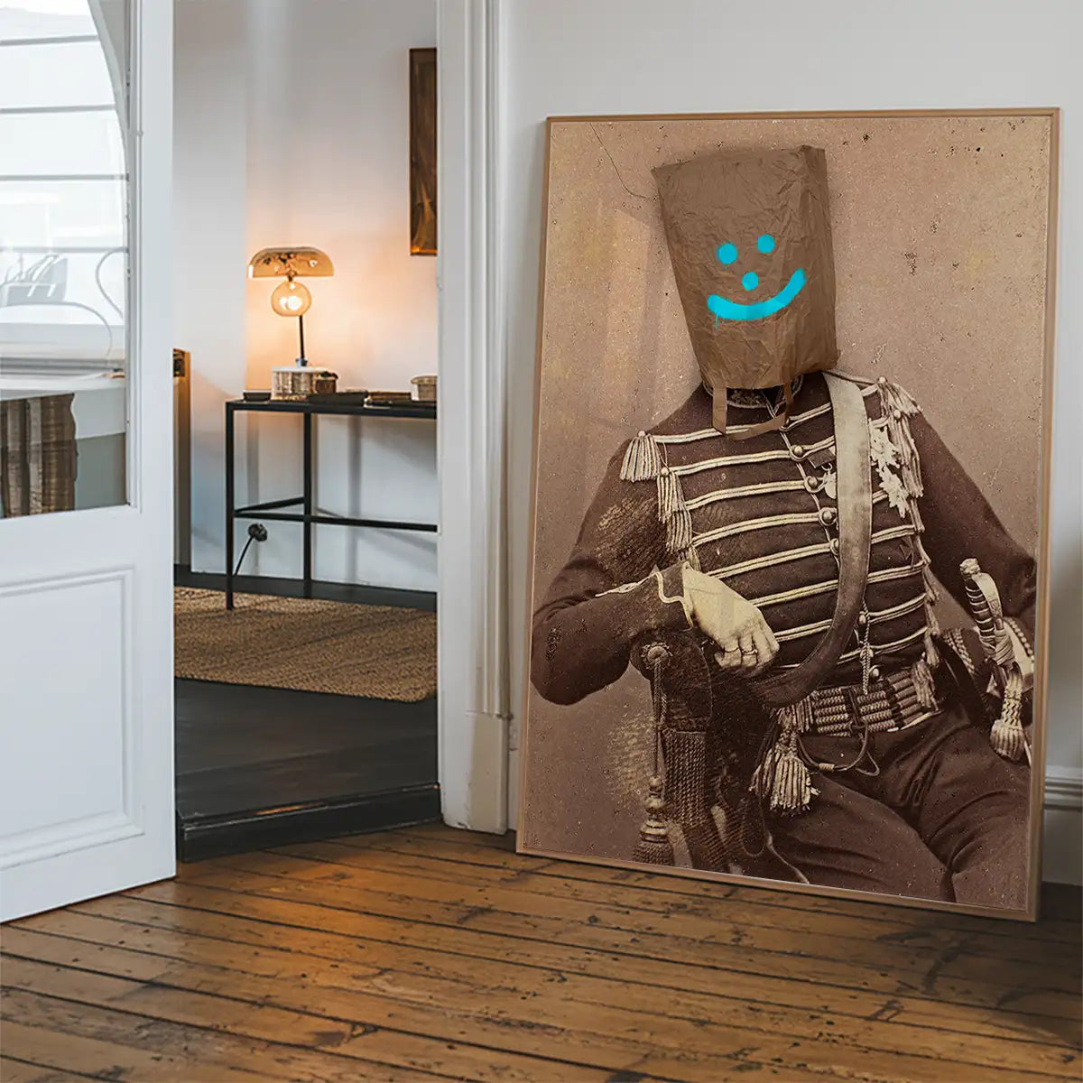 Smiley Soldier Vintage Print