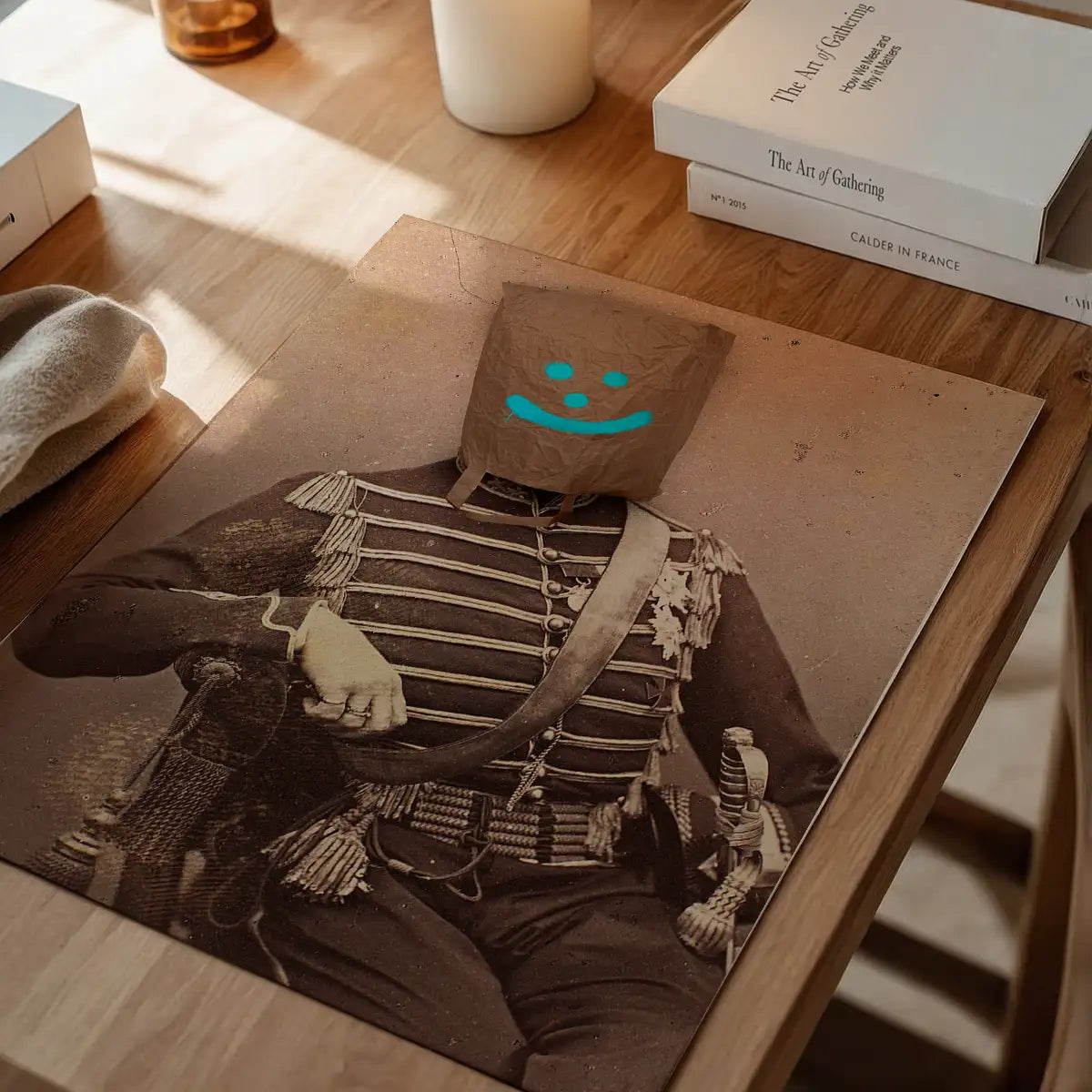 Smiley Soldier Vintage Print