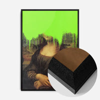 Drippy Mona Lisa Graffiti Print