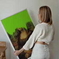 Drippy Mona Lisa Graffiti Print