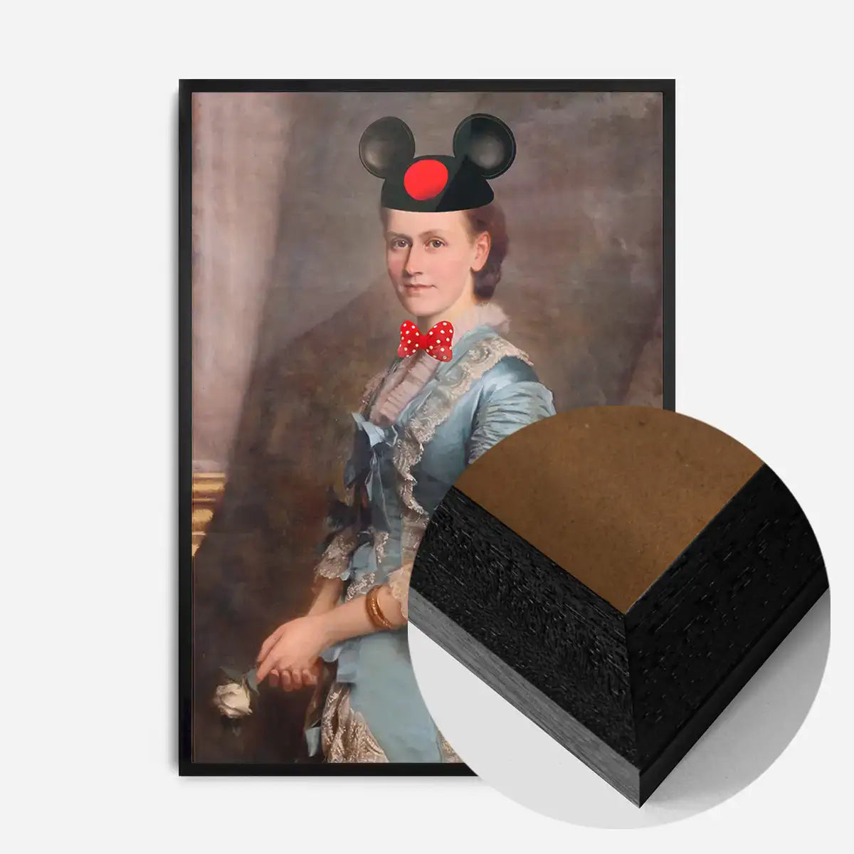 Lady With Minnie Ears Print