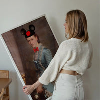Lady With Minnie Ears Print