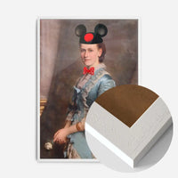 Lady With Minnie Ears Print