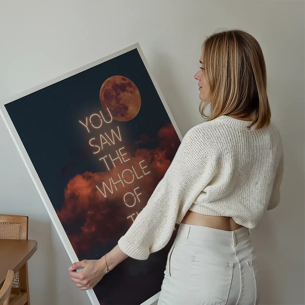 You Saw The Whole Of The Moon Lyrics Print