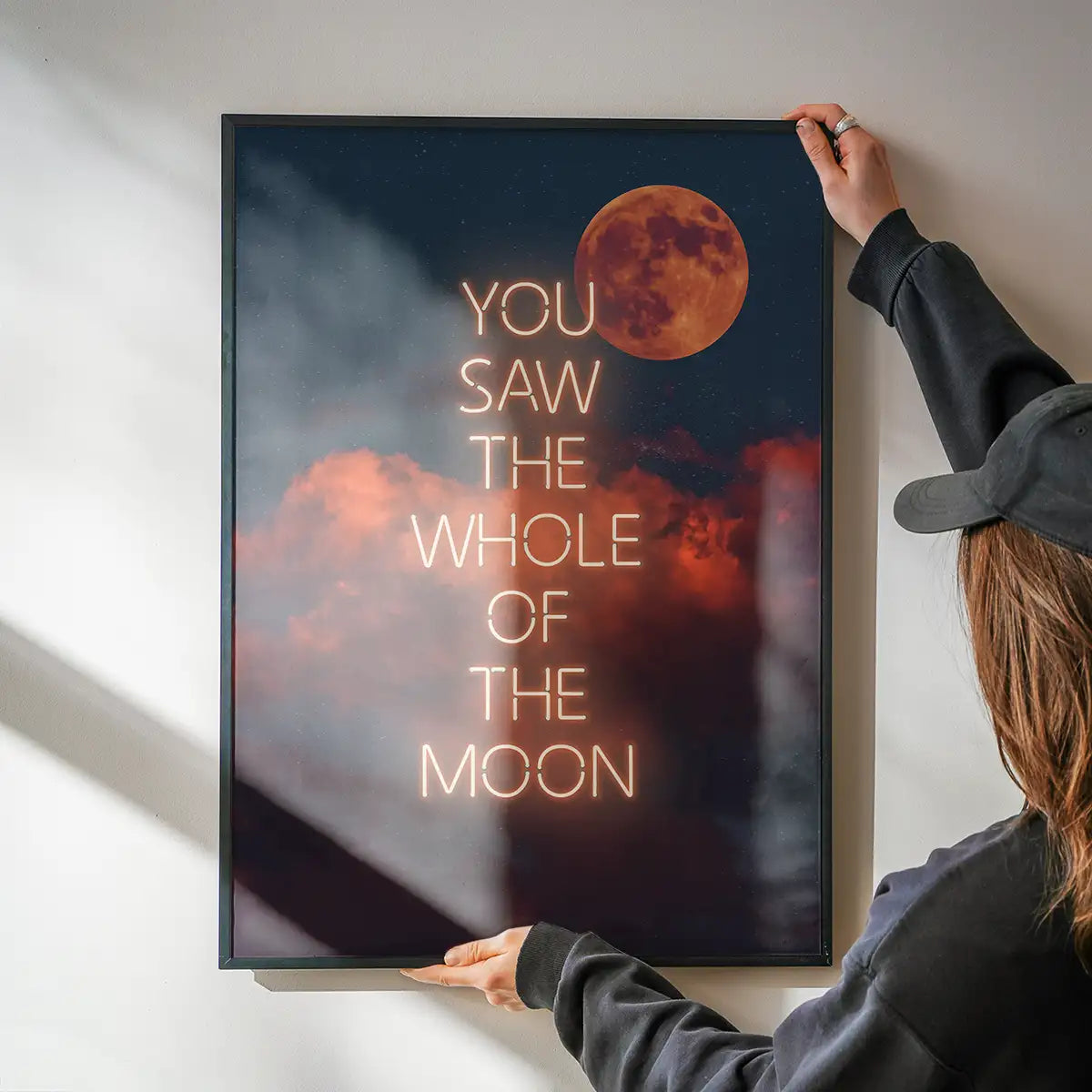 You Saw The Whole Of The Moon Lyrics Print